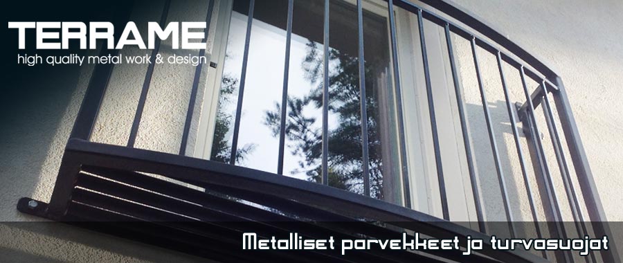 Metalliset parvekkeet ja turvasuojat